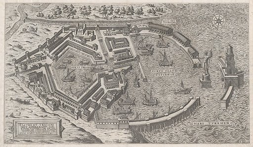 Port of Rome, from "Speculum Romanae Magnificentiae"