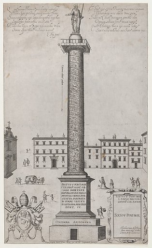 The Antonine Column, from "Speculum Romanae Magnificentiae"