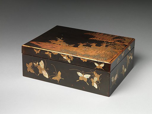 Document Box (Ryōshibako) with Deer and Butterflies