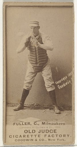 William E. "Will" Fuller, Catcher, Milwaukee, from the Old Judge series (N172) for Old Judge Cigarettes