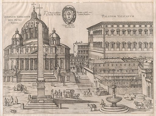 St. Peter's, from "Speculum Romanae Magnificentiae"