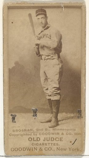 Timothy J. Brosnan, 2nd Base, Minneapolis, from the Old Judge series (N172) for Old Judge Cigarettes