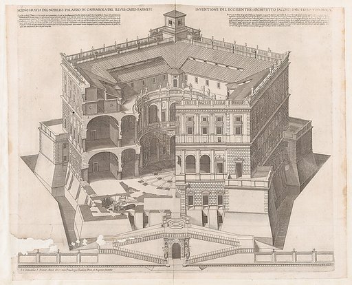 Farnese Palace, from "Speculum Romanae Magnificentiae"
