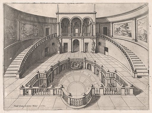 The Great Hall within the Farnese Palace, from "Speculum Romanae Magnificentiae"