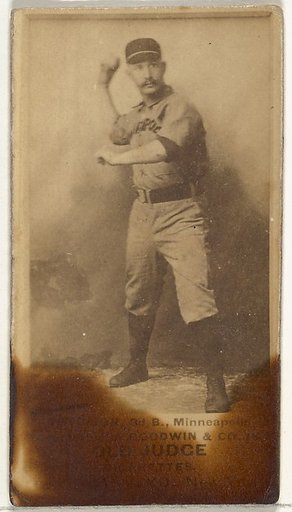 Myers C. Robinson, 3rd Base, Minneapolis, from the Old Judge series (N172) for Old Judge Cigarettes