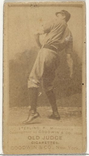 Sterling, Pitcher, Minneapolis, from the Old Judge series (N172) for Old Judge Cigarettes