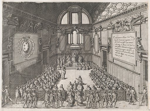 Vatican Reception of the Duke of Tuscany, from "Speculum Romanae Magnificentiae"