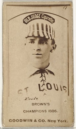 David Luther "Dave" Foutz, St. Louis Browns, from the Old Judge series (N172) for Old Judge Cigarettes