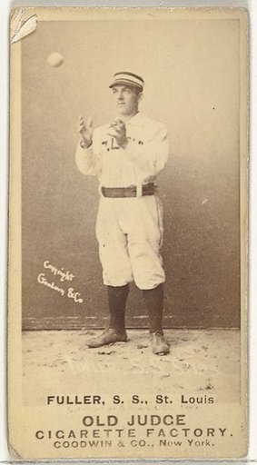 William Benjamin "Shorty" Fuller, Shortstop, St. Louis Browns, from the Old Judge series (N172) for Old Judge Cigarettes