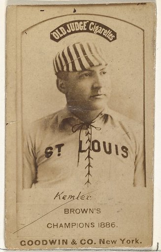 Rudolph Kemmler, St. Louis Browns, from the Old Judge series (N172) for Old Judge Cigarettes