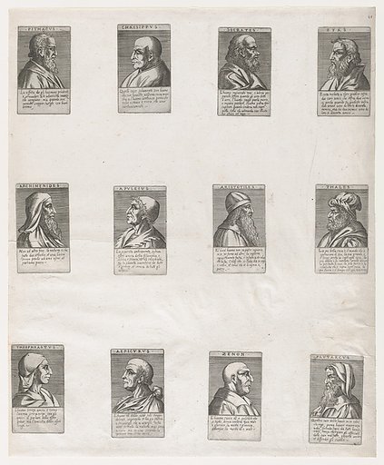 Portraits of the Ancient Philosophers, from "Speculum Romanae Magnificentiae"