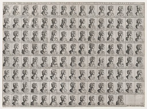 Portraits of the Wives of Emperors, from "Speculum Romanae Magnificentiae"