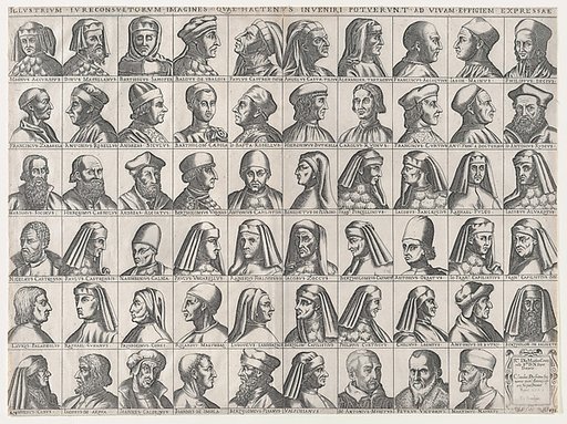 Portraits of Roman Jurisconsults, from "Speculum Romanae Magnificentiae"