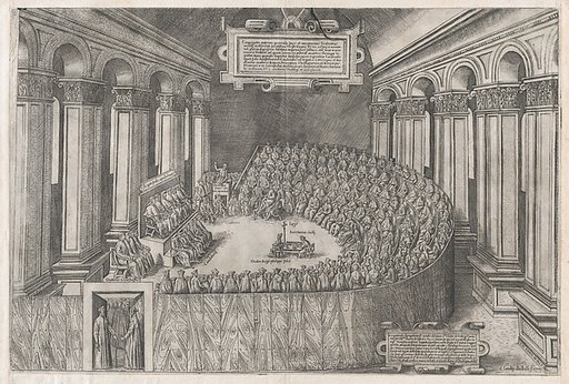 Council of Trent, from "Speculum Romanae Magnificentiae"