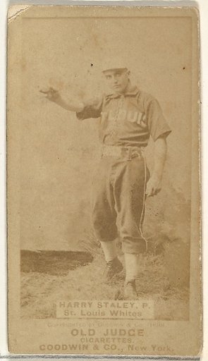 Staley, Pitcher, St. Louis Whites, from the Old Judge series (N172) for Old Judge Cigarettes