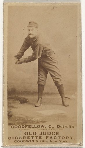 Goodfellow, Catcher, Detroit Wolverines, from the Old Judge series (N172) for Old Judge Cigarettes