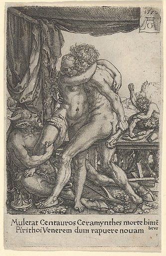 Hercules Preventing the Centaurs from the Rape of Hippodameia, from The Labors of Hercules