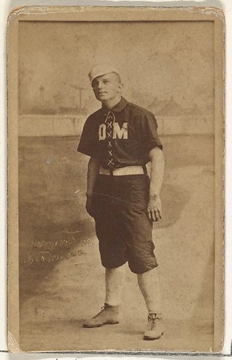 James Wear "Bug" Holliday, Des Moines Prohibitionists, from the Old Judge series (N172) for Old Judge Cigarettes