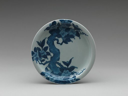 Dish with Camellias