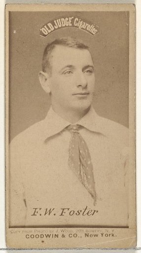 F.W. Foster, from the Old Judge series (N172) for Old Judge Cigarettes