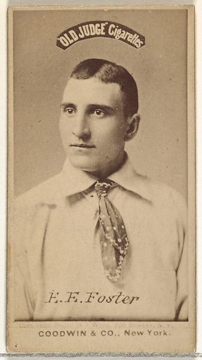 F.F. Foster, from the Old Judge series (N172) for Old Judge Cigarettes