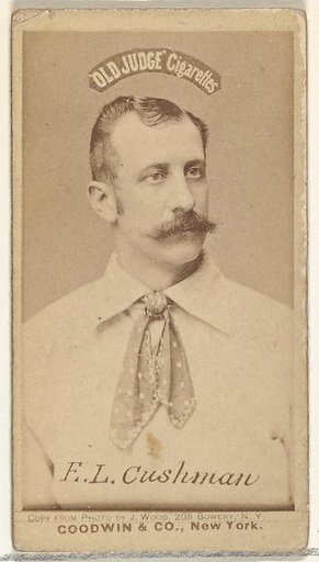 F.L. Cushman, from the Old Judge series (N172) for Old Judge Cigarettes