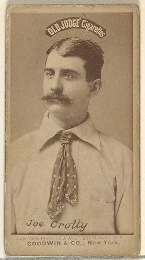 Joseph P. "Joe" Crotty, from the Old Judge series (N172) for Old Judge Cigarettes