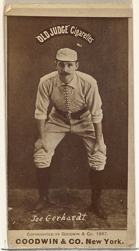 John Joseph "Joe" Gerhardt, from the Old Judge series (N172) for Old Judge Cigarettes