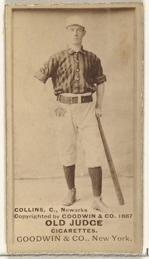 Collins, Catcher, Newark, from the Old Judge series (N172) for Old Judge Cigarettes