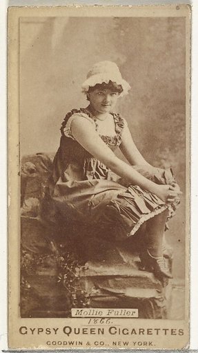 Mollie Fuller, from the Actors and Actresses series (N171) for Gypsy Queen Cigarettes