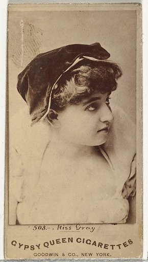 Miss Gray, from the Actors and Actresses series (N171) for Gypsy Queen Cigarettes