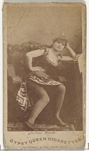 Lillian Grub, from the Actors and Actresses series (N171) for Gypsy Queen Cigarettes