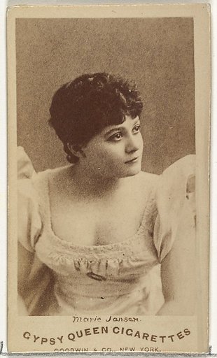 Marie Jansen, from the Actors and Actresses series (N171) for Gypsy Queen Cigarettes