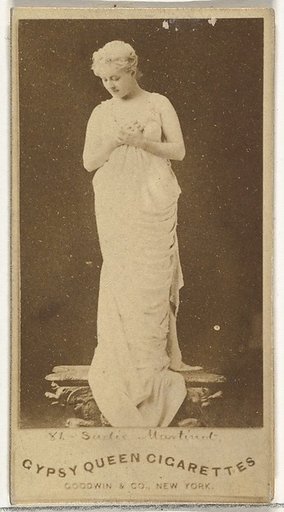 Sadie Martinot, from the Actors and Actresses series (N171) for Gypsy Queen Cigarettes