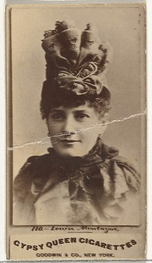 Louise Montague, from the Actors and Actresses series (N171) for Gypsy Queen Cigarettes