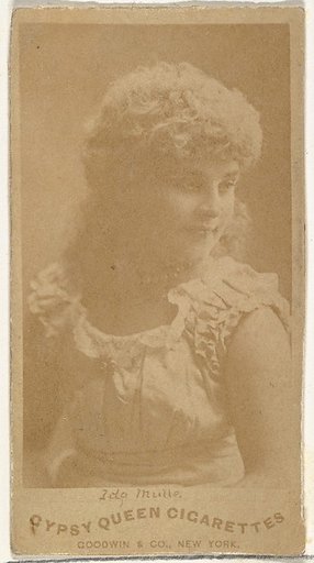 Ida Mulle, from the Actors and Actresses series (N171) for Gypsy Queen Cigarettes
