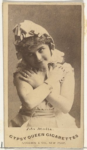 Ida Mulle, from the Actors and Actresses series (N171) for Gypsy Queen Cigarettes