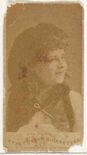 Ida Mulle, from the Actors and Actresses series (N171) for Gypsy Queen Cigarettes