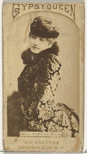 Mlle. Renain, Paris, from the Actors and Actresses series (N171) for Gypsy Queen Cigarettes