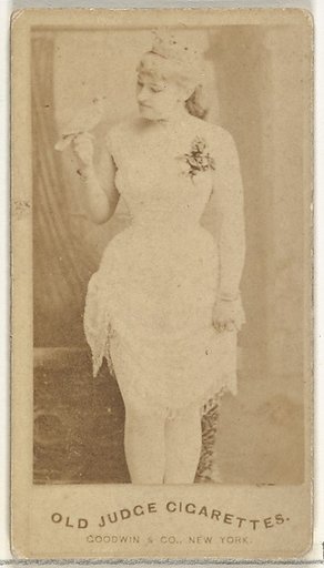 From the Actors and Actresses series (N171) for Old Judge Cigarettes