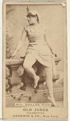 Mlle. Zuillos, Paris, from the Actors and Actresses series (N171) for Old Judge Cigarettes