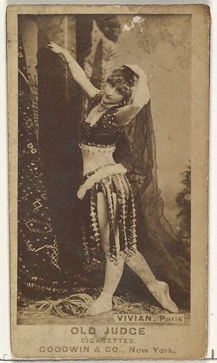 Mlle. Vivian, Paris, from the Actors and Actresses series (N171) for Old Judge Cigarettes