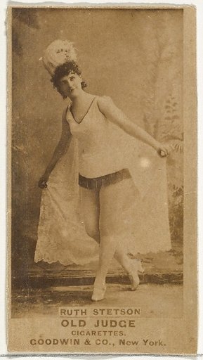 Ruth Stetson, from the Actors and Actresses series (N171) for Old Judge Cigarettes
