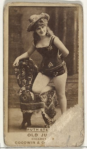 From the Actors and Actresses series (N171) for Old Judge Cigarettes