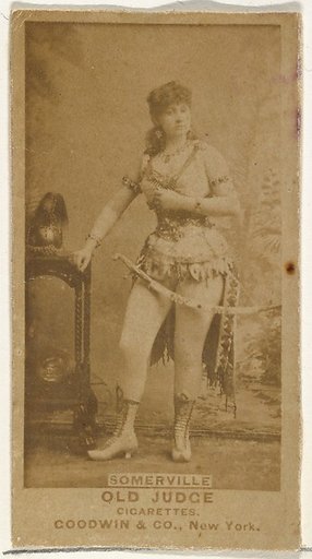 Annie Somerville, from the Actors and Actresses series (N171) for Old Judge Cigarettes
