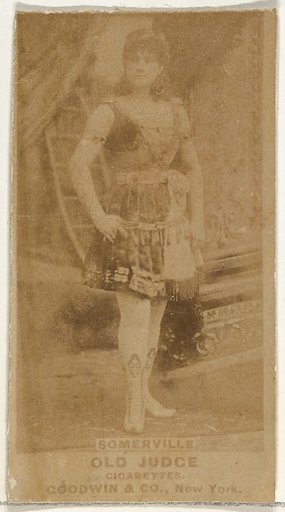 Annie Somerville, from the Actors and Actresses series (N171) for Old Judge Cigarettes