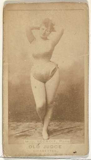 Mlle. Secroix, Paris, from the Actors and Actresses series (N171) for Old Judge Cigarettes