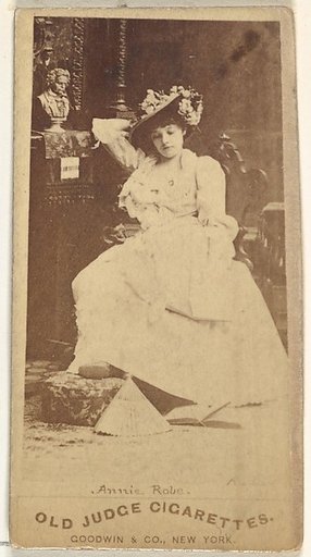 Annie Robe, from the Actors and Actresses series (N171) for Old Judge Cigarettes
