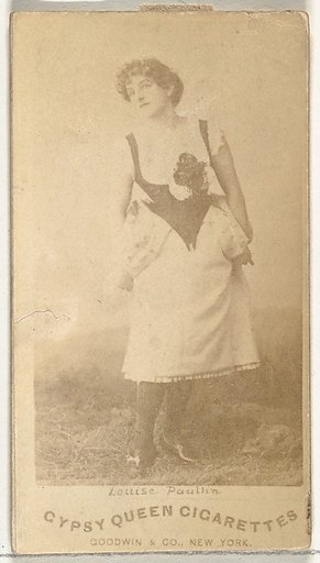 Louise Paullin, from the Actors and Actresses series (N171) for Old Judge Cigarettes