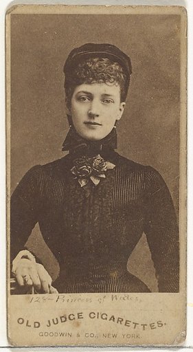 Princess of Wales, from the Actors and Actresses series (N171) for Old Judge Cigarettes